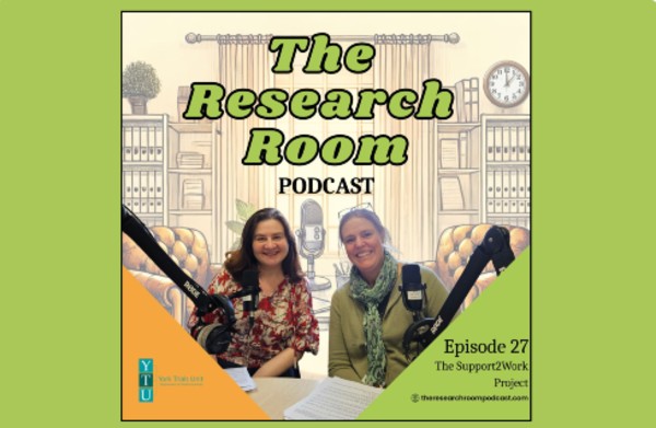 Rowena and Lina in The Research Room